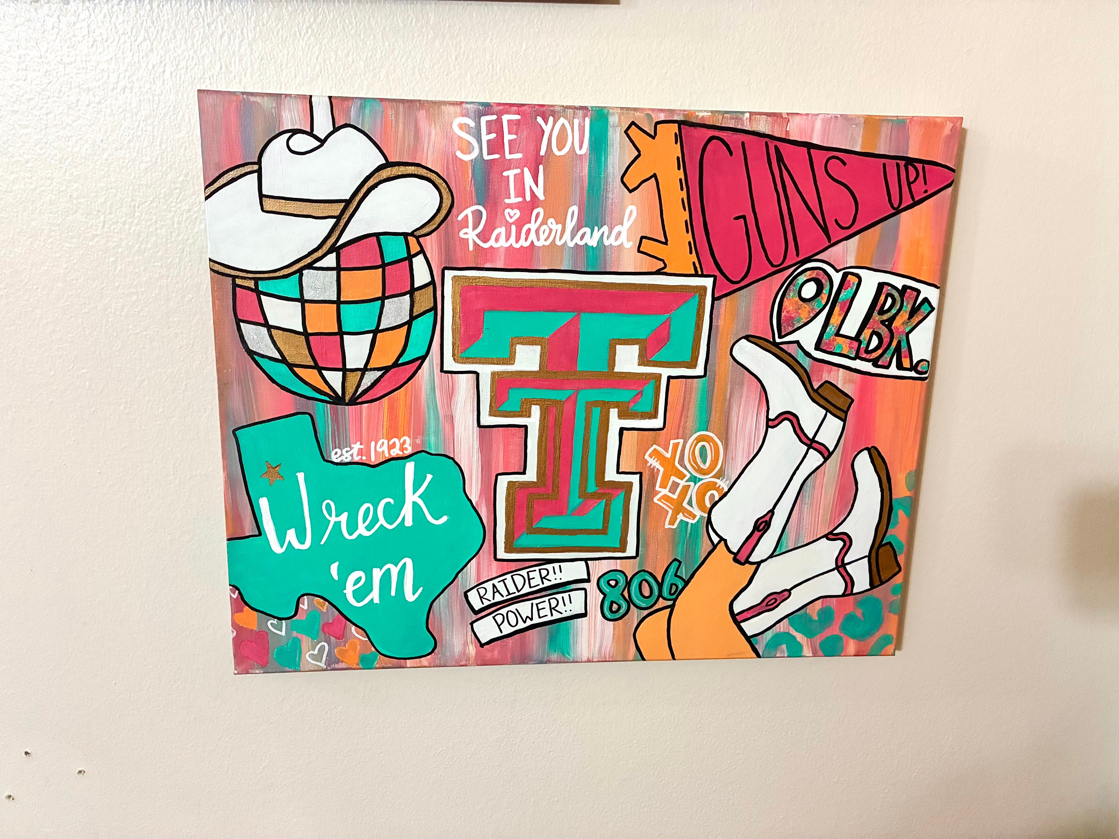 Texas Tech Dorm Painting