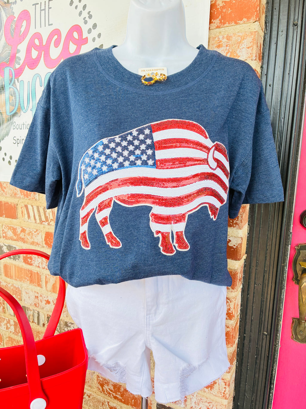 Sequin Buffalo Tee