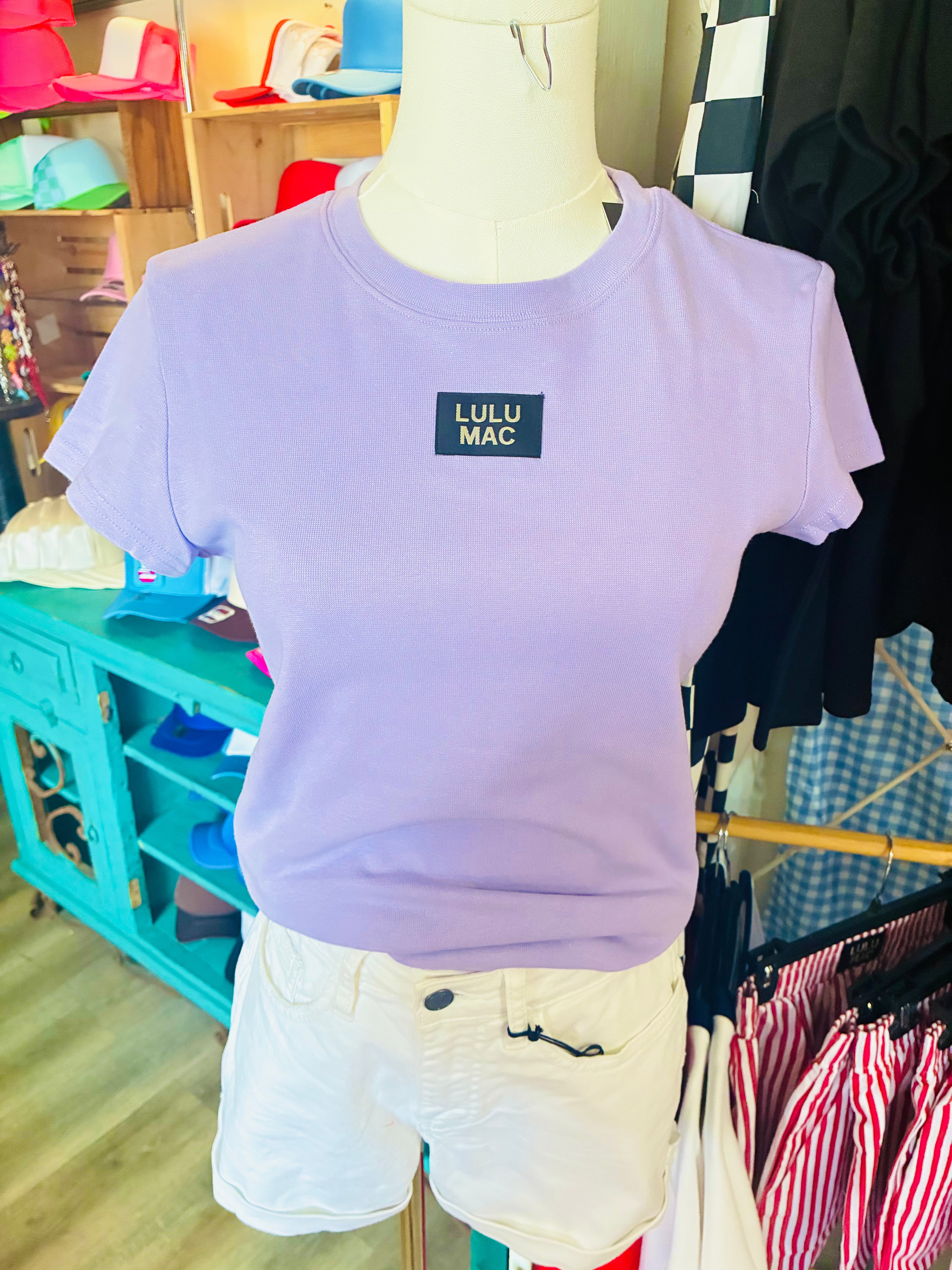 LULU MAC Lavender Baby Doll Top