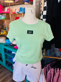 LULU MAC Mint Green Baby Doll Top