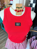LULU MAC Red Tank