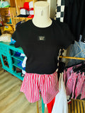LULU MAC Black Baby Doll Top